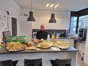 Verse broodjes klaar voor de lunch